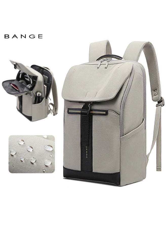 بانجي BANGE 8119 Grey Hot Sell New Arrival Wholesale Soft Lightweight Waterproof Men Casual Laptop Backpack - Image 1